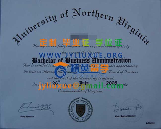 北弗吉尼亚大学毕业证范本